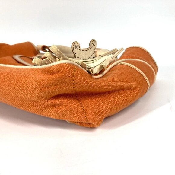 CELINE Fringe Tassel Triomphe Logo Boogie Tote Bag Hand Bag - Picture 9 of 15